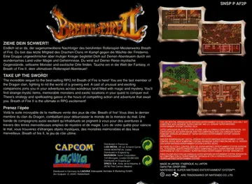 Breath of Fire II (Europe) box cover back